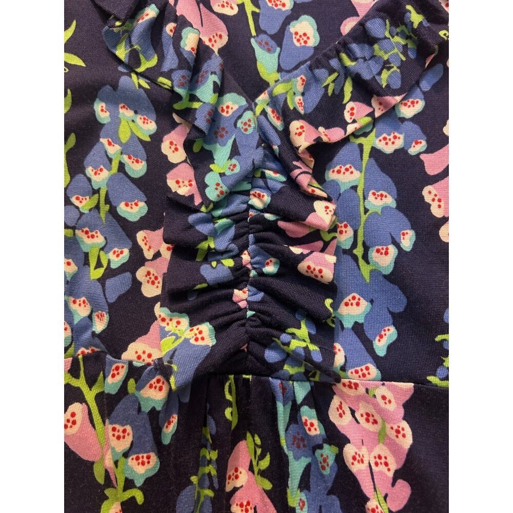 Lilly Pulitzer Dress Silk Blend Clare Floral Foxy Print Medium - Picture 6 of 6